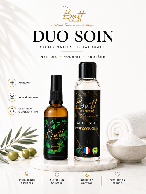 Kit de Soins ( Huile Sèche + White Soap )
