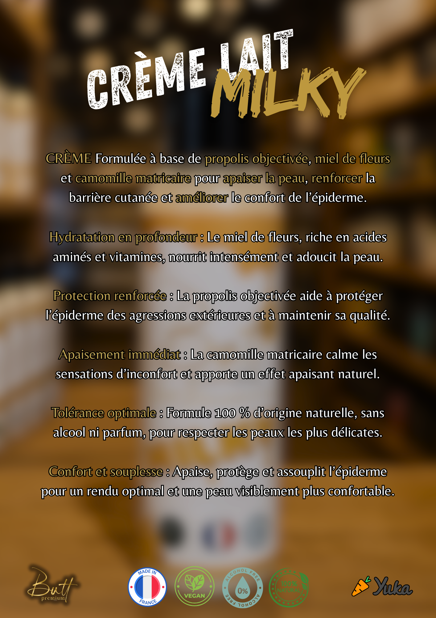 NOUVEAU - Crème MILKY